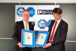Phoenix Contact erhält Zertifikat vom TÜV Süd 