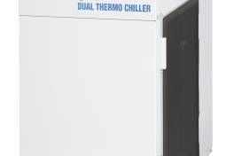 Duales Kühl- und Temperiergerät der Serie HRLE regelt zwei individuelle Medienkreisläufe