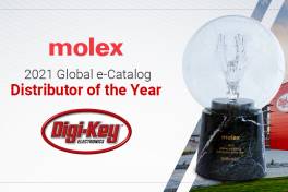 Molex ernennt Digi-Key zum „Global e-Catalog Distributor of the Year 2021“