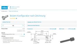 Freier Online Bolzen-Konfigurator abseits der Normen von mbo Oßwald