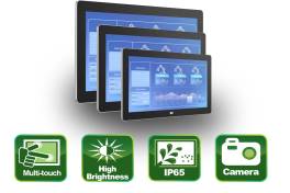 Umfangreiche industrielle Monitor Serie mit Flat Bezel von ICP