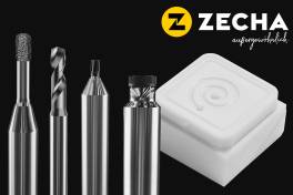Zecha bietet mehrschneidige PKD-Werkzeuge für die Bearbeitung technischer Keramik