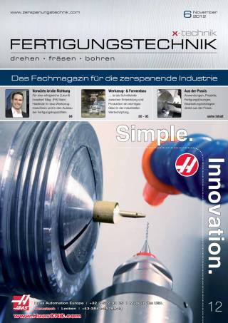 Fertigungstechnik Ausgabe 6/November 2012