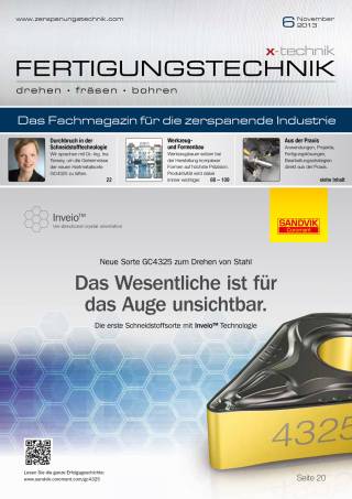Fertigungstechnik Ausgabe 6/November 2013