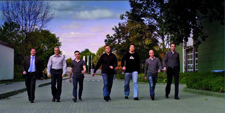Die Väter der neuen Offenheit (von links): Volker Schlotz, Thomas Wolter, Christopher Sokoll, Andreas Sokoll, Jens Reckwell, Sebastian Krauskopf, Thomas Gabler. 