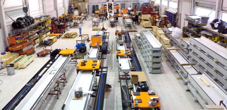 Bei Güdel werden pro Jahr rund 400 TMF-Systeme produziert.