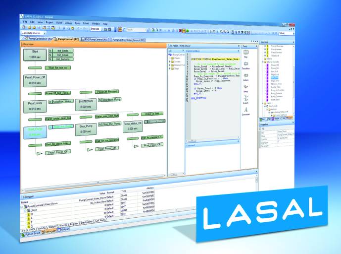 Engineering Tool LASAL: Nun auch in SFC zu programmieren.