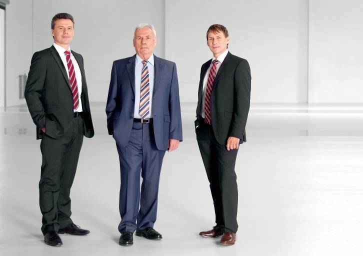 Initiatoren der Standortinitiative und Geschäftsführer der SKS Welding Systems GmbH: Thomas, Dieter und Markus Klein (v.l.n.r.)