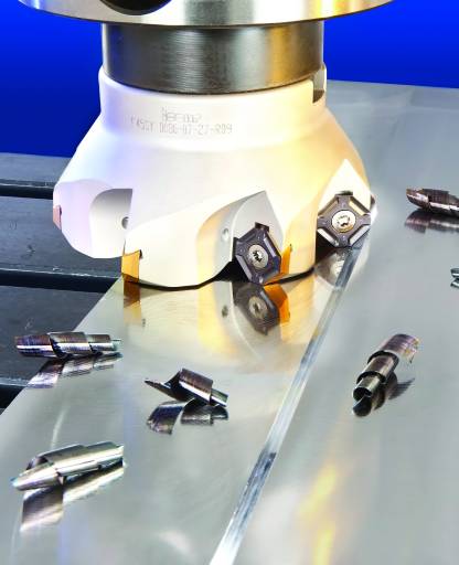 Hochproduktives 45°-Planfräsen ermöglicht die DOVE-IQ-MILL 845-Produktlinie von Iscar.
