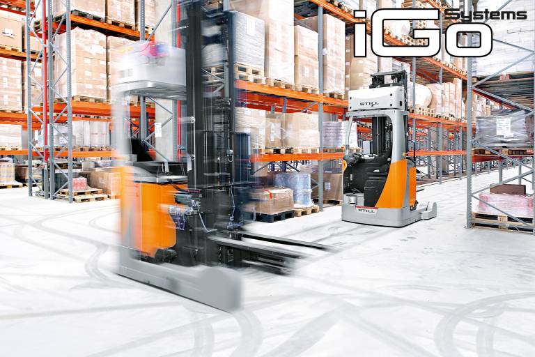 Mit STILL iGoSystems lässt sich vom Wareneingang bis zum Warenausgang der gesamte Materialfluss innerhalb des Lagers automatisieren.