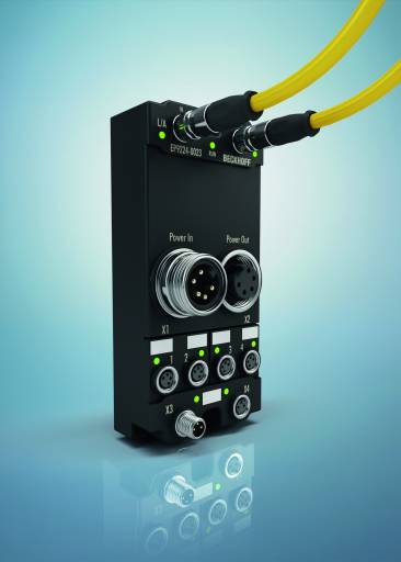 Die Smart-Power-Box EP9224 erleichtert per Data-Logging die Fehlerdiagnose und die vorbeugende Wartung der Anlagen.