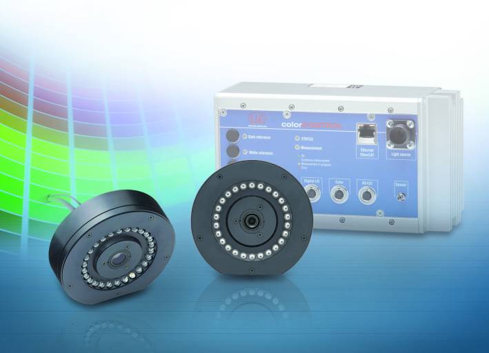 Das Farbmesssystem colorCONTROL ACS7000 mit Ringsensor bietet drehlagenunabhängige Farbmessung für strukturierte, hochreflektive und metallisch-glänzende Oberflächen. 