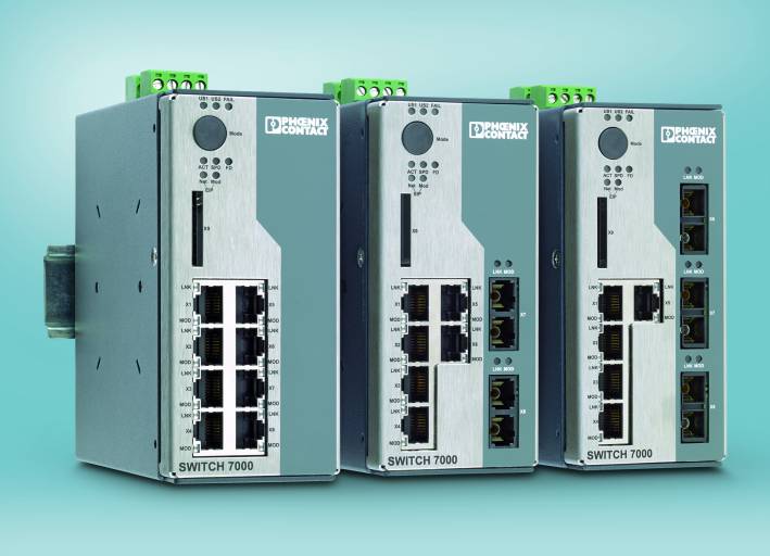 Mit den Advanced Managed Switches stehen erstmals Switches mit integrierter DLR-Redundanz zur Verfügung.
