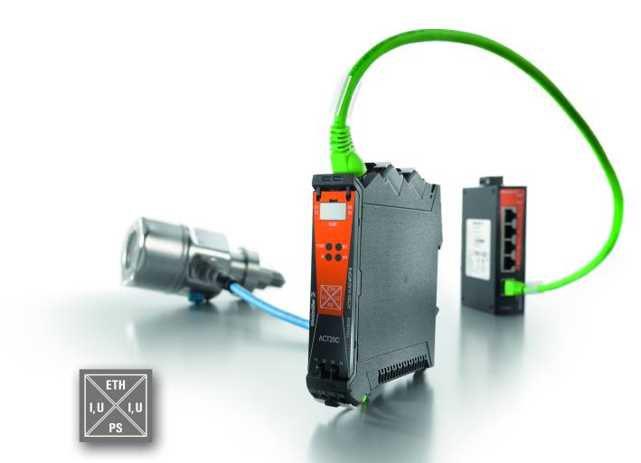 Die Signalkonverter-Generation ACT20C von Weidmüller ist mit einem Ethernet-Interface ausgestattet. Die Signalkonverter übermitteln Diagnoseinformationen, Signale und Daten.