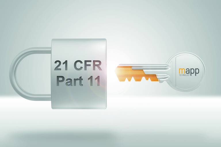 Applikationen gemäß FDA 21 CFR Part 11 können mit mapp Audit schneller und ohne Investitionsrisiko umgesetzt werden.