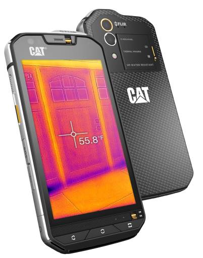 Das Flir Lepton Wärmebild-Mikrokameramodul wurde in das robuste Smartphone Cat S60 integriert.