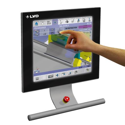 Die B-Touch Steuerung ermöglicht eine intuitive Bedienung. Es können wahlweise über CADMAN vorprogrammierte Prozesse abgerufen oder Arbeitsschritte direkt an der Maschine programmiert werden.