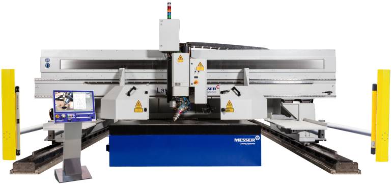 Die LaserMat® II von Messer Cutting Systems bearbeitet Stahlblechtafeln mit Längen bis zu 50 m und mehr. (Bilder: Messer)