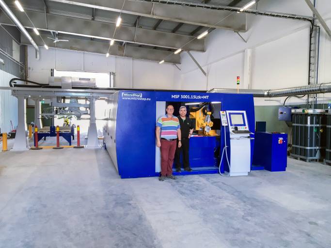 Die MSF FiberLas Laserschneidanlage mit einer neuen Automatisierungslösung zur permanenten Beschickung & Entladung erweitert Kapazität, Qualität und 
Lieferspektrum beim schwedischen Job-Shop-Center.