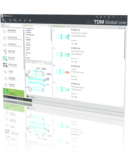 Dank der neuen Softwarearchitektur und der enormen Datenkomprimierung stehen mit TDM Global Line alle zentral definierten Werkzeugdaten und -grafiken an jedem Fertigungsstandort zur Verfügung.
