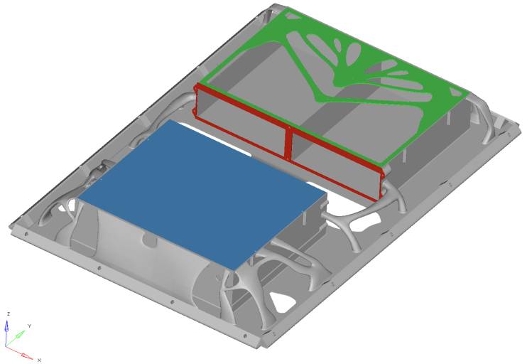 3D gedruckte Satellitenwand für Airbus Defense and Space – von APWorks optimiert und aus Scalmalloy® gedruckt.