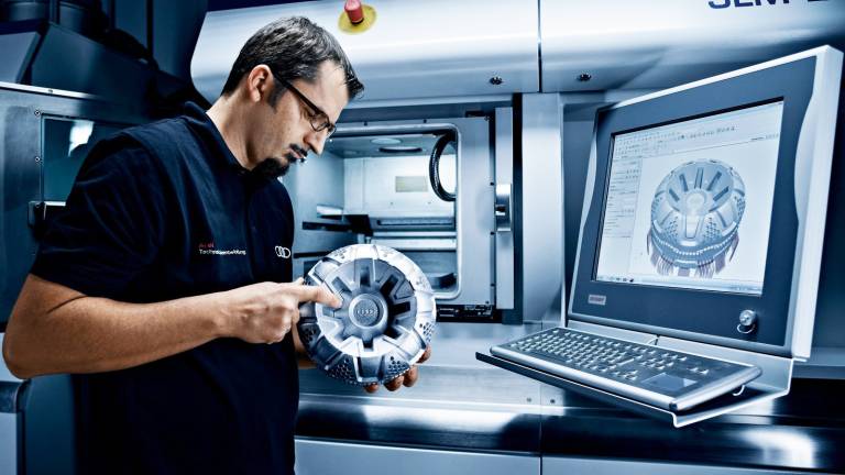 Die Fachkonferenz 3D-Druck – Additive Fertigung in der Automobilindustrie behandelt Trends und Entwicklungen im Bereich der Additiven Fertigung. (Bild: Audi AG)