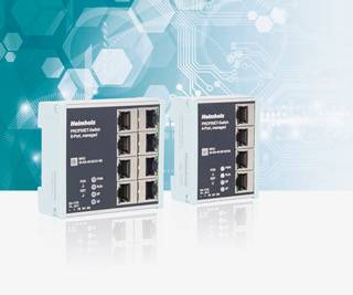 Buxbaum Automation stellt die neuen 4- und 8-Port managed PROFINET-Switches von Helmholz vor.