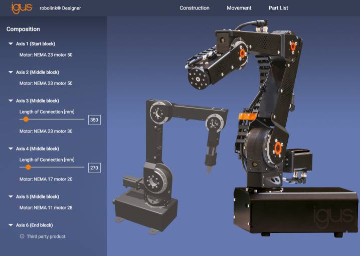 Optimiertes Design für noch mehr Bewegungsfreiheit und höhere Stabilität – frei konfigurierbare robolink Roboterarme für individuelle Low-Cost-Automation. 