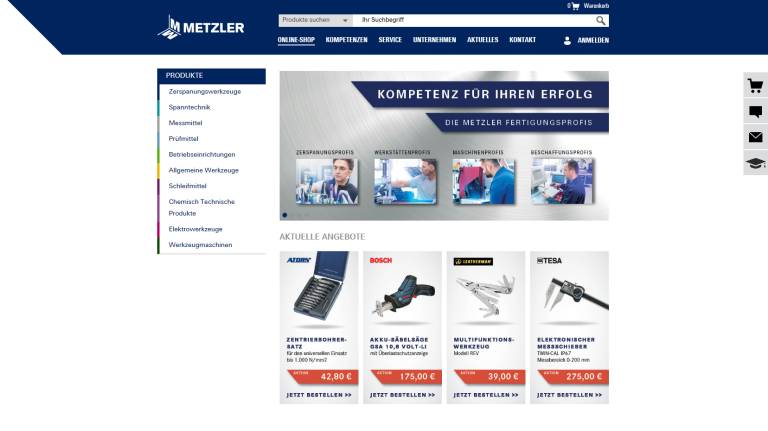Das neue Metzler Web-Portal punktet mit einer intuitiven Bedienung.