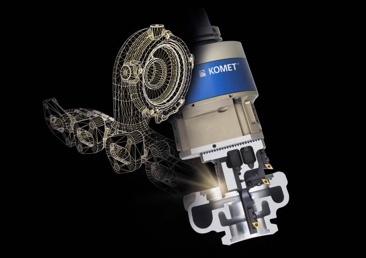 Die von einem Komet-Projektteam gemeinsam mit dem Kunden und dem Maschinenhersteller Stama erarbeitete Bearbeitungslösung für Turbolader reduziert die Gesamtbearbeitungszeit um 25 Prozent. 