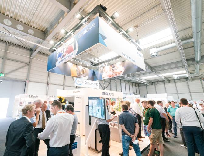 Bei ihrer 15. Auflage ist die Internationale Messe und Konferenz für additive Technologien Rapid.Tech + FabCon 3.D auf dem Weg zu neuen Bestwerten. (Bild: Messe Erfurt/Christian Seeling)