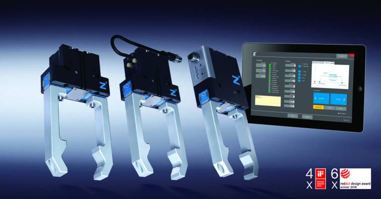 Die Greiferserie 5000 – erhältlich als pneumatische, pneumatisch intelligente IO-Link und elektrisch intelligente IO-Link-Version.