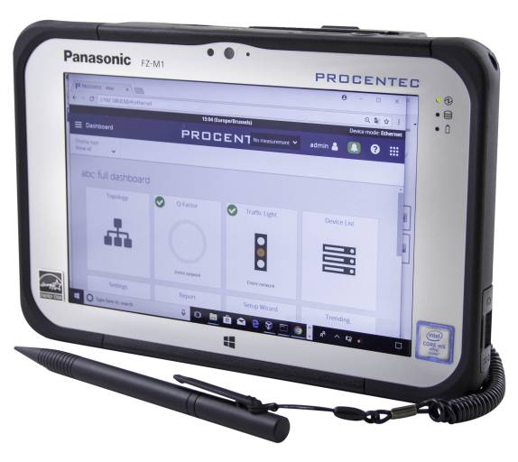 Procentec Mercury bietet Mobilität und die Übersicht aller PROFIBUS und Industrial Ethernet Netzwerke in der Fabrik. Durch die vorinstallierte Software, ist das Gerät sofort einsetzbar.