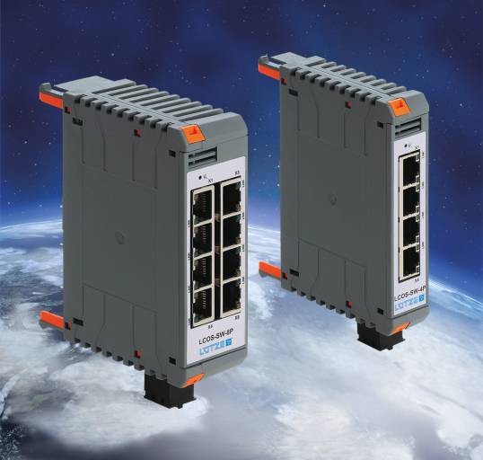 UL-zertifzierte LCOS unmanaged Switches von Lütze: 
Zuverlässiger weltweiter Einsatz im Bereich industrieller Ethernet-Netzwerke.
