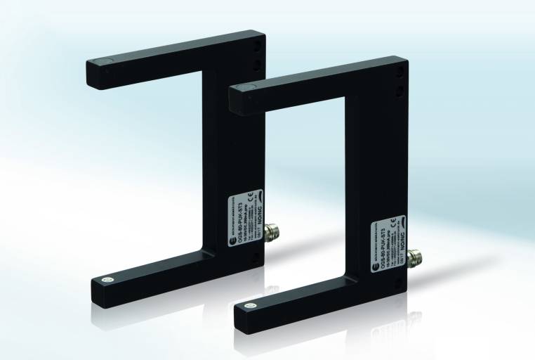 Gabellichtschranken von Eickmann Elektronik eignen sich besonders gut für die Erkennung von Kleinstteilen ab einem Durchmesser von 0,4 mm.