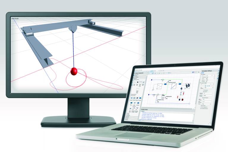 Mit dem B&R MapleSim Connector kann ein hochgenaues dynamisches Maschinenabbild auf Basis von CAD-Daten im STEP-Format erstellt werden. 