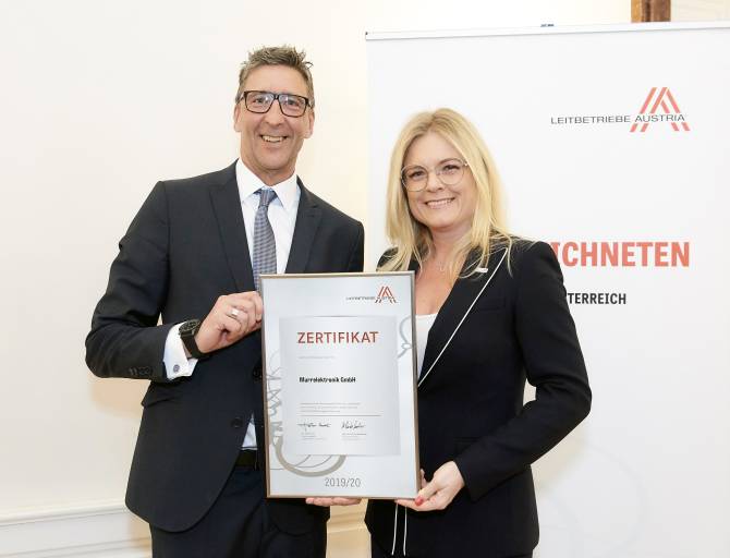 Andreas Chromy, Managing Director Austria & CEE, sah in der Auszeichnung die Bekräftigung der Zielrichtung und Entwicklung von Murrelektronik. (Bild: Sabine Klimpt)