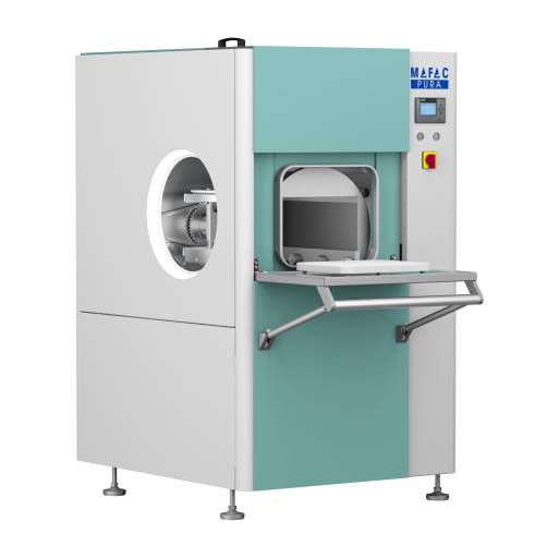 Die Mafac PURA ergänzt das umfassende Teilereinigungs-Portfolio von MAP Pamminger um eine kompakte Allround-Reinigungsmaschine für den dezentralen Einsatz.