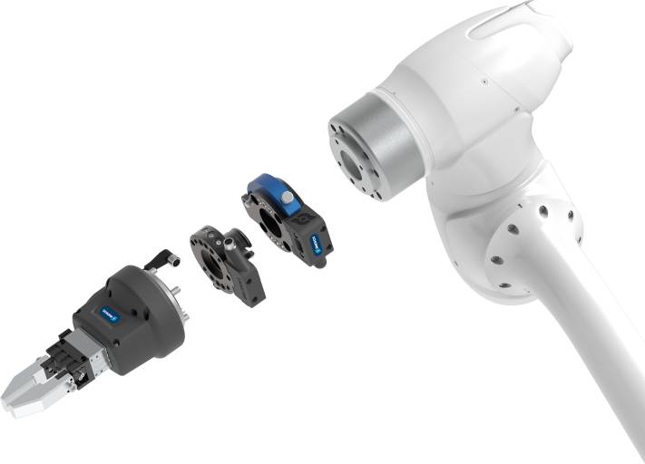 Mit den Plug & Work Portfolios für die Cobots von Doosan Robotics, Techman Robot und Universal Robots vereinfacht Schunk den Einstieg in die Leichtbaurobotik.
Bilder: Schunk 
