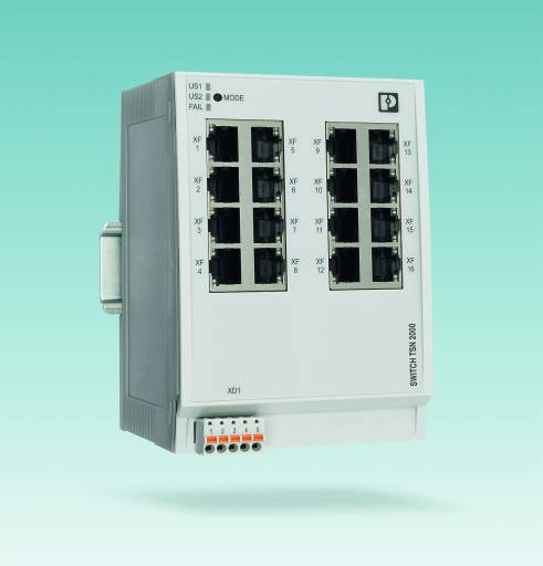 FL Switch TSN 2300: Echtzeitkommunikation und erhöhte Verfügbarkeit in Automatisierungsnetzwerken. 