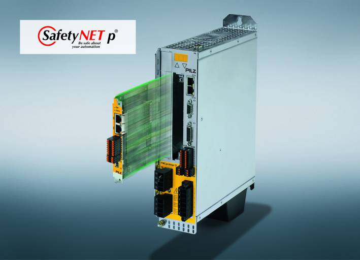 Die sichere und schnelle Kommunikation bei PMCprotego S3 erfolgt über das Echtzeit-Ethernet SafetyNET p RTFL.