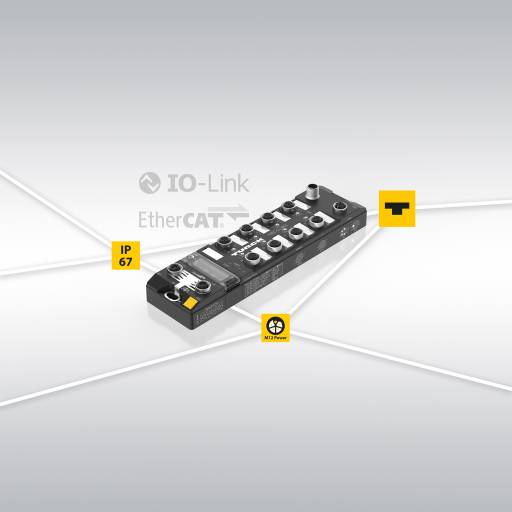 Mit dem TBEC-LL-8IOL kann Turcks IO-Link-Portfolio jetzt auch in EtherCAT-basierten Applikationen eingesetzt werden.