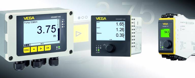 Vega bietet mit seiner Anzeige- und Steuergeräte-Serie VEGAMET übersichtliche Kontrolle der Prozesszustände.