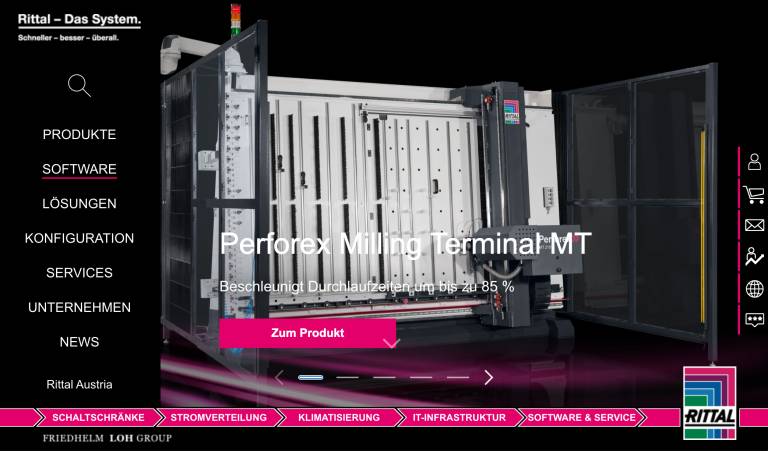 Die neue Rittal-Website: Wegweiser für Industrie- und IT-Lösungen.