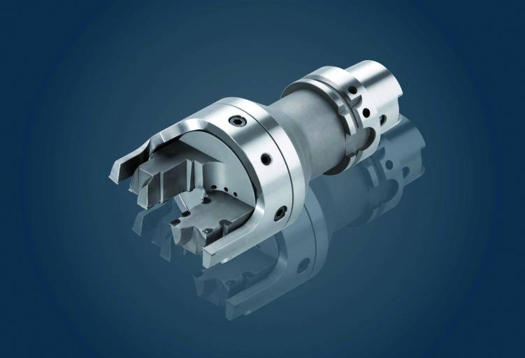 PKD-Glockenwerkzeug von LMT Tools für die Bearbeitung von dünnwandigen Aluminiumgehäusen.