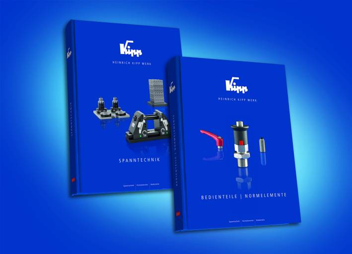 Die neuen Kipp-Kataloge zu den Bereichen Bedienteile | Normelemente und Spanntechnik verzeichnen insgesamt 55.000 Produkte.