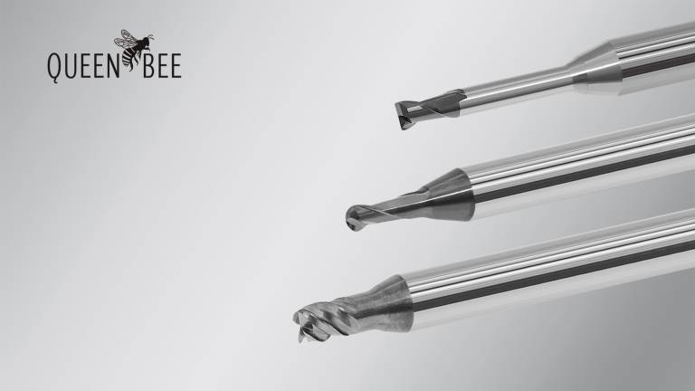 Die Kugel- und Torusfräser der QUEEN BEE-Werkzeugfamilie sind im Durchmesser von 0,8 bis 12 mm erhältlich.