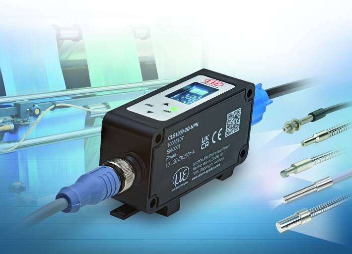 Die optoelektronischen Lichtleitersensoren optoCONTROL CLS1000 bestehen aus dem CFS-Sensor und dem leistungsstarken CLS1000 Controller. 