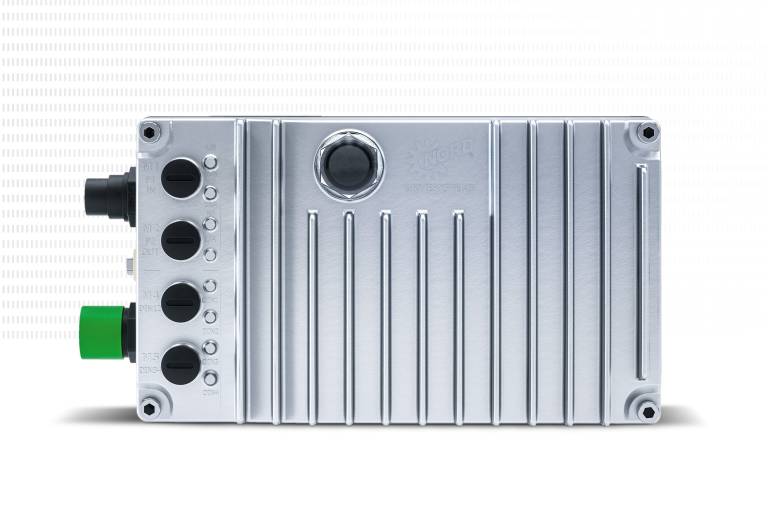 Der NORDAC ON  ist ein kompakter, intelligenter Frequenzumrichter für den dezentralen Einsatz.