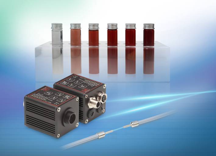 Die smarten und präzisen Farbsensoren colorSENSOR CFO100 von Micro-Epsilon überzeugen bei der Trübungsmessung von Flüssigkeiten durch ihre hohe Farbgenauigkeit und Reproduzierbarkeit.
